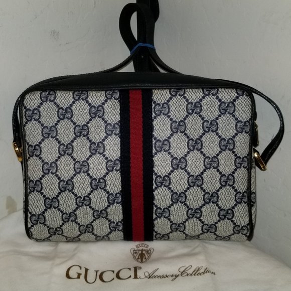 Vintage 1980's Vintage Gucci Blue Messenger Bag - Picture 14 of 14